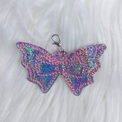 Holographic Glitter Bat Bow Feltie Planner Charm
