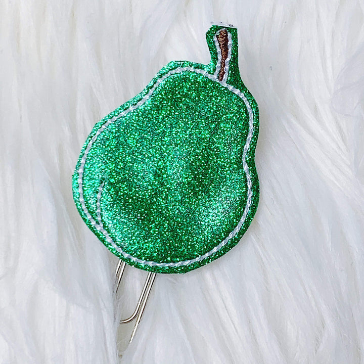 Native Pear Glitter Feltie Planner Clip