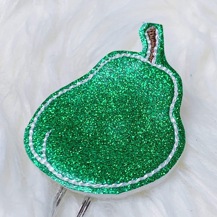 Native Pear Glitter Feltie Planner Clip